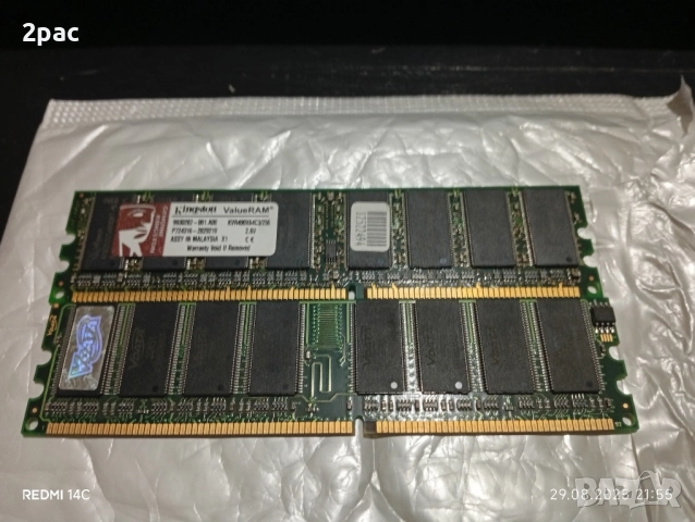 рам памет ддр,400 и ддр2, снимка 8 - RAM памет - 51539666