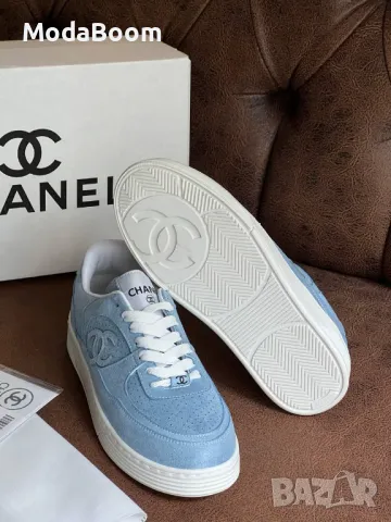 Ch🅰️nel сини дамски маратонки , снимка 3 - Маратонки - 48452628