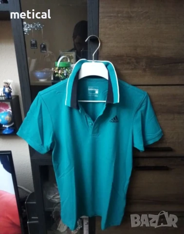 ПРОМО:adidas спортно елегантна тениска с яка, снимка 1