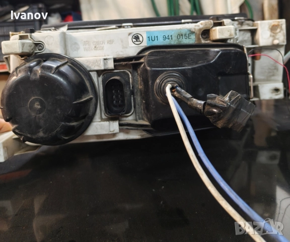 Фарове за Skoda Octavia mk1 фейс с вградени 3" bi-led прожекторни лупи , снимка 8 - Части - 52046206