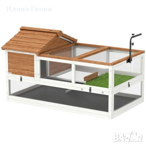 Къщичка за костенурки PawHut, 2-етажна 