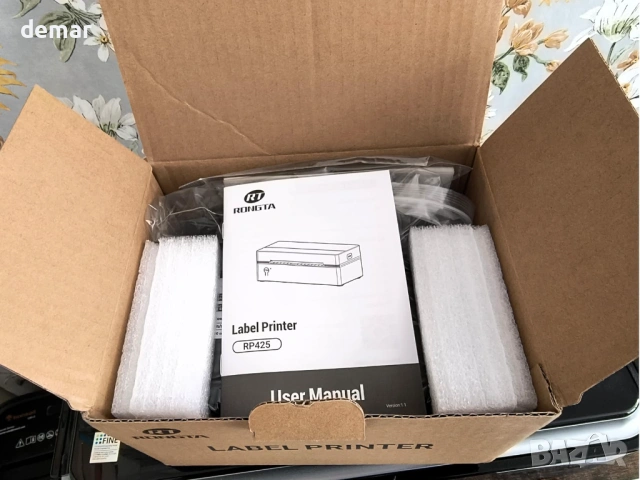 Rongta Bluetooth термален принтер за етикети 4x6 безжичен Еконт Спийди, снимка 8 - Принтери, копири, скенери - 54014392