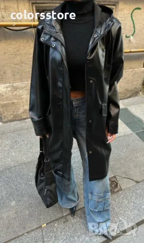 Дамско непромокаемо палто Black, снимка 4 - Палта, манта - 37502430