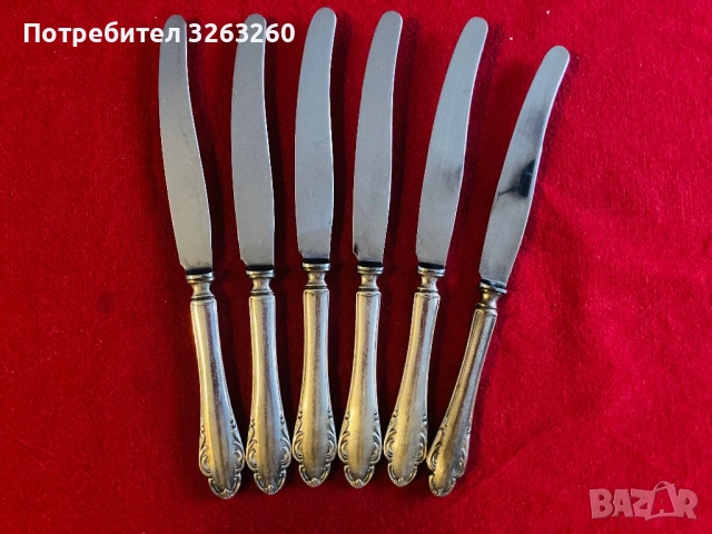 Шведски посребрени ножове за основно Rostfri , снимка 5 - Прибори за хранене, готвене и сервиране - 54070028