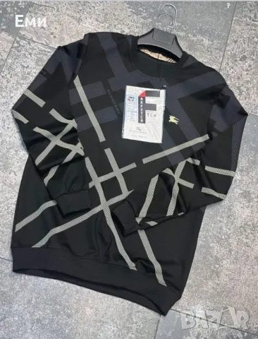 ICON HUGO BOSS, MOSCHINO, KARL, BURBERRY, PHILIPP PLEIN мъжки зимни блузи големи размери 3 - 6XL , снимка 7 - Блузи - 47481978