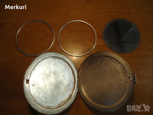 Стара сребърна пудриера, снимка 10 - Антикварни и старинни предмети - 31099153