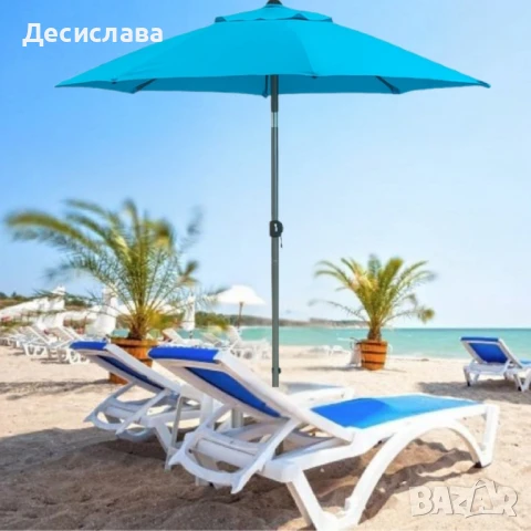 Градински чадър Muhler U5060 – Елегантна защита от слънцето във вашата градина, снимка 3 - Други - 50489166