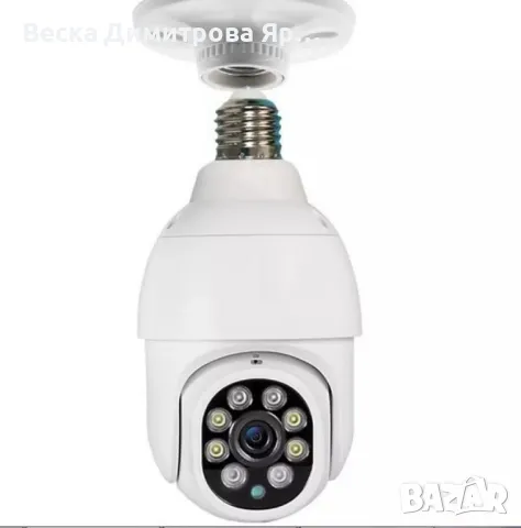 Куполна Wi-Fi камера под формата на крушка с широкообхватен ъгъл на видимост, снимка 5 - Камери - 49038405