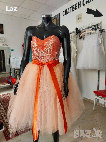 луксозна бална официална рокля с много обем 2 в 1, снимка 7 - Рокли - 36631462