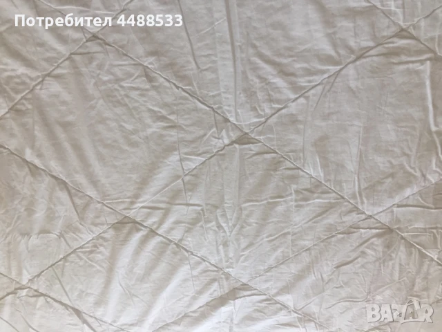 Лятно одеяло, ватирано, подплатено с синтепон. Размер 200*140 см