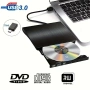 Външно CD DVD устройство USB 3.0 компактно за лаптоп, снимка 2