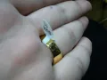 Изключително красив и стилен мъжки пръстен Iced Cult Gold - неръждаема стомана златен цвят златист !, снимка 5