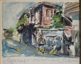 Петър Ненов (1951– ) Созопол монотипия от маслени бои , снимка 3
