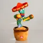 Механичен кактус танцуващ и пеещ мексикански 28 см S_1238324, снимка 3