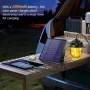 XRDZYXGS Лампа за къмпинг, акумулаторна 2000mAh 1000LM, водоустойчива с 6000mAh соларен панел, снимка 5