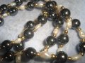 ФИНО КОЛИЕ с ШЛИФОВАН ХЕМАТИТ ТОПЧЕТА и ЕСТЕСТВЕНИ РЕЧНИ ПЕРЛИ и ЗЛАТИСТИ МЪНИСТА 27965, снимка 7
