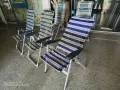 Сгъваем стол, шезлонг люлеещ за плаж, с регулиране на наклона , снимка 4