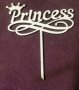 princess Принцеса дървен топер украса табела за торта 