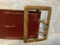 Български офицерски колан  времената социализма кожа отличен състояние, снимка 3