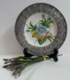 Декоративна порцеланова чиния за стена с обков Rein Zinn., снимка 1 - Други - 40091094