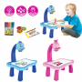 Код 3290 - Детски масичка дъска с крачета и проектор за рисуване, снимка 1 - Образователни игри - 36430468