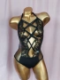 S Черно дантелено боди , снимка 2