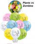 Plants vs Zombies Зомбита срещу растения Обикновен надуваем латекс латексов балон парти , снимка 4