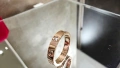 CARTIER Love Rose Gold 1 Diamond Small Model Пръстен, снимка 3