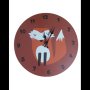 Аналогов стенен ЧАСОВНИК С ЛЪВЧЕ/лисица/панда ЗА ДЕТСКА СТАЯ 33СМ, снимка 2