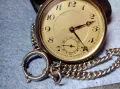 Стар СРЕБЪРЕН ДЖОБЕН ЧАСОВНИК СРЕБРО 800 с РЕТРО КЮСТЕК 48226, снимка 5