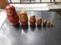 Стара руска кукла матрьошка 8 в 1, снимка 2