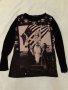 Тениска с дълъг ръкав памук с еластан, с Мерлин Монро в  USA вариант , изчистен гръб в черно., снимка 2