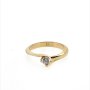 Златен дамски пръстен 2,55гр. размер:51 14кр. проба:585 модел:22374-1, снимка 1 - Пръстени - 44376151