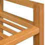 vidaXL Поставка за обувки с 2 рафта, 50x27x40 см, дъбов масив, снимка 3