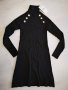 Черна рокля Зара Zara, снимка 7