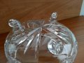 Кристална купа с капак, снимка 10