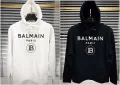 Унисекс суитчър✅Дамски суитчър с качулка Balmain✅Мъжки суитчър с качулка Белмейн Код LFS166, снимка 1