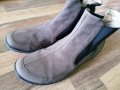 Обувки за пролет и есен,набук,тип мокасина високи,39 1/2, снимка 1 - Дамски ежедневни обувки - 36885614
