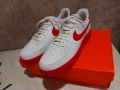 NIKE AIR FORCE 1 LOW '07 WHITE RED MIDSOLE нови естествена кожа #43 Uk 8.5 US-9.5 стелка 275 мм, снимка 6