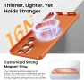 ORNARTO Ултратънък магнитен калъф за Samsung Galaxy S26 Ultra, съвместим с Magsafe, оранжев, снимка 4