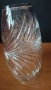 Тежка и голяма овална ваза ръчно рязан кристал, снимка 5