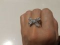 Дамски пръстен панделка нов размер 5