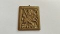 Стара бронзова икона, Св. Георги, снимка 1 - Антикварни и старинни предмети - 38056001