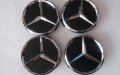 Капачки за джанти Мерцедес 75 мм Сиви/черни, снимка 4