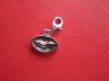 Сребърен медальон висулка с камъни 925, снимка 4
