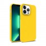 Биоразградим калъф кейс iPhone 14, 14 Pro – жълт, Yellow, снимка 1
