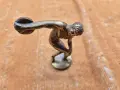 Бронзова статуетка фигурка дискохвъргач, снимка 1