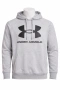 Under Armour сиво худи – 2XL – голямо лого – джоб тип “pouch” сиво за мъже мъжко суичър, снимка 1