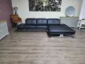 ПРОМОЦИЯ!!! Черен кожен ъглов диван "DANA", снимка 1