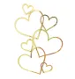 Златисти сърца пластмасов топер украса декор за торта парти , снимка 3